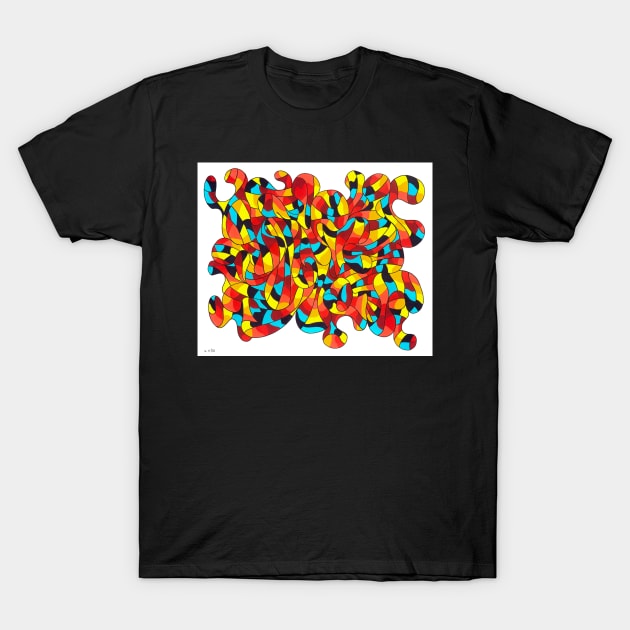 Colorful Chaos T-Shirt by ifnotforv